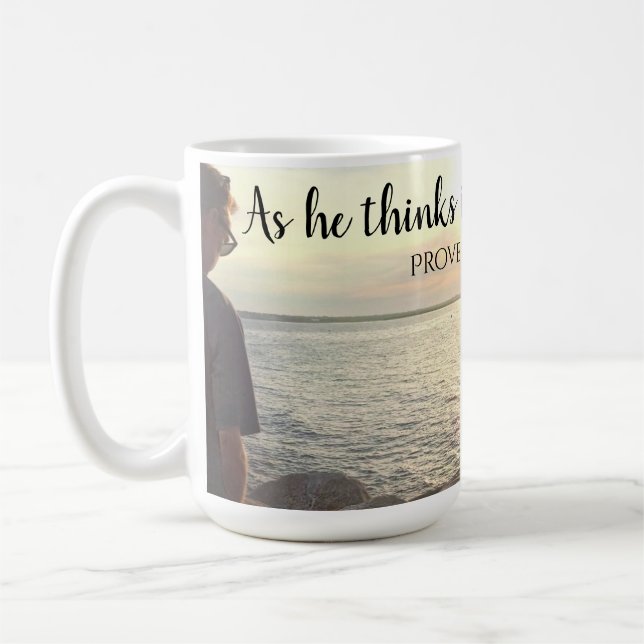 Photo of Ocean Book of Proverbs Wisdom Bible Coffee Mug (Left)