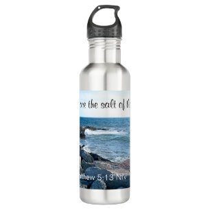 Photo of Ocean Salt of the Earth Bible Verse 710 Ml Water Bottle