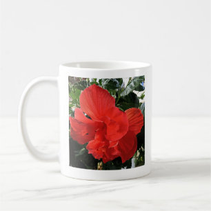 Photo of Orange Double Hibiscus Flower Bible Verse Coffee Mug