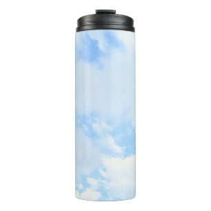 Photo of Peaceful Light Blue Sky Simple Thermal Tumbler