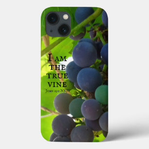 Photo of Purple Grapes Gospel of John Bible Verse iPhone 13 Case