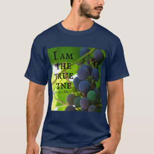 Photo of Purple Grapes Gospel of John Bible Verse T-Shirt