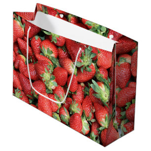 Photo of Red Juicy Strawberries Large Gift Bag
