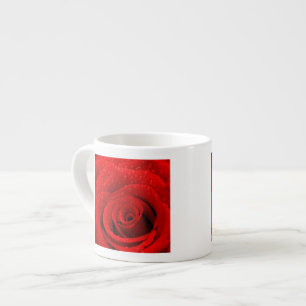 Photo of Red Rose Background Espresso Cup