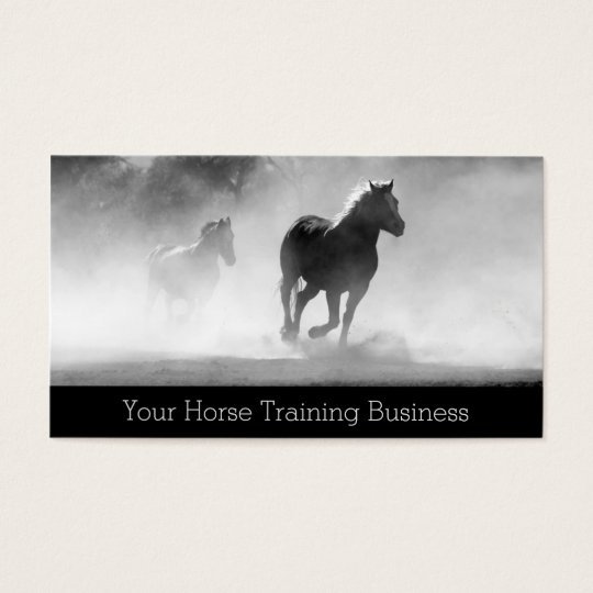 Photo of Running Horses - Trainer - Business Card