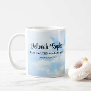 Photo of Sky I am the Lord Who Heals Bible Verse Coffee Mug