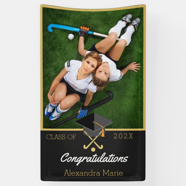 Photo of Soccer player congratulation graduate  Ba Banner (Vertical)