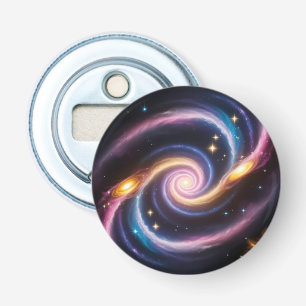 Photo of stars and galaxies of different colours bottle opener