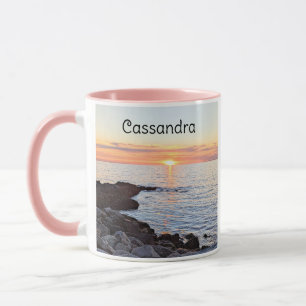Photo of Sun and Ocean Golden Sunset Best Mum Ever Mug