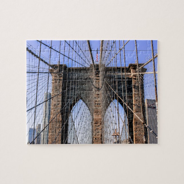 Photo of the Brooklyn Bridge in NYC Jigsaw Puzzle (Horizontal)