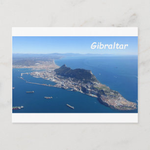 Photo of the Rock of Gibraltar from above Postcard