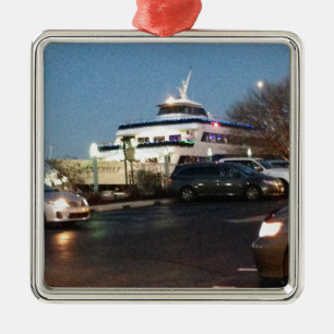 Photo of The Spirit of Philadelphia Cruise Ship Metal Tree Decoration