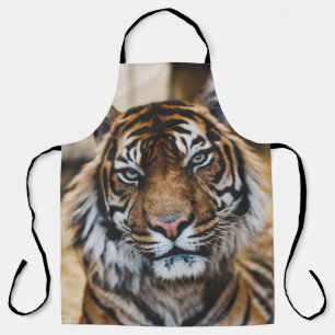PHOTO OF TIGER'S FACE APRON