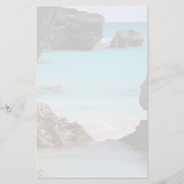 Photo of Tropical Island Coast & Sea Stationery (Front)