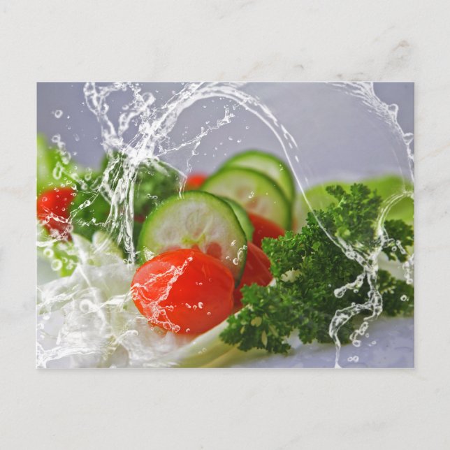 Photo of vegatables postcard (Front)