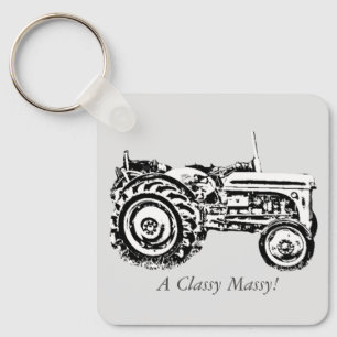 photo of vintage Gray massey fergison tractor Key Ring