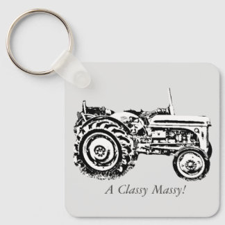photo of vintage Gray massey fergison tractor Key Ring