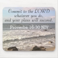 Photo of Wavy Ocean Shore Proverbs Bible Verse
