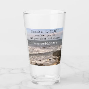 Photo of Wavy Ocean Shore Proverbs Bible Verse Sea Glass