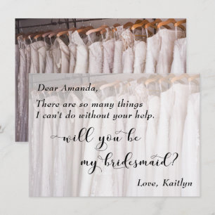 Photo of Wedding Gowns, Will You Be My Bridesmaid? Invitation