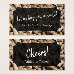 Photo of Wine Corks, Wedding & Event Drink Tickets