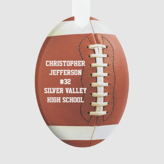 Photo on Back Personalised Football Sports Ornament