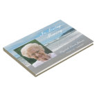 Photo on Beach Memorial or Funeral Guest Book