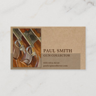 Photo on Recycled Paper-Look Geometric Masculine Business Card