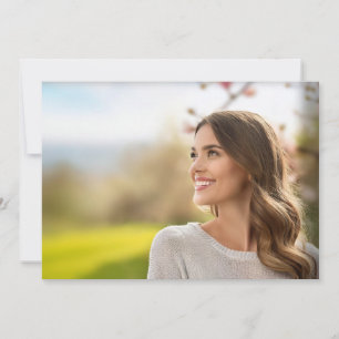 Photo Only Design Graduation Insert Invitation