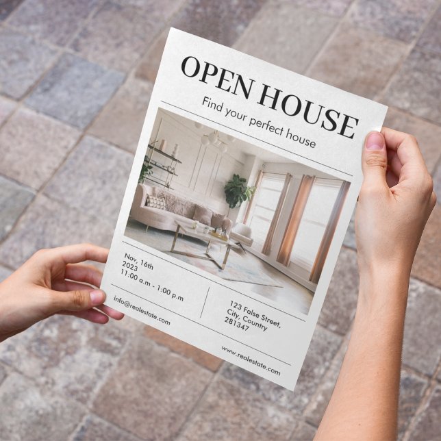 Photo Open House l  Real Estate Agent Marketing  Flyer (Creator Uploaded)