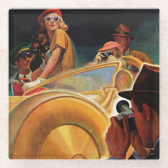 Photo Opportunity Glass Coaster (Front)