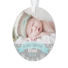 Photo Ornament | Baby Boy First Christmas