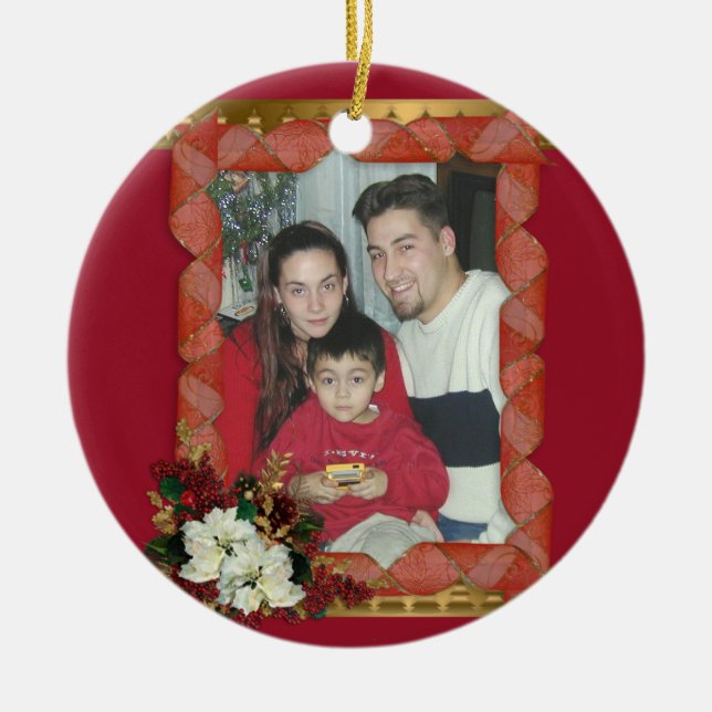 Photo ornament Christmas frame (Front)