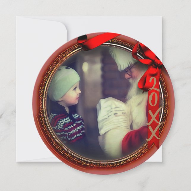 Photo Ornament Christmas high definition brown Holiday Card (Front)