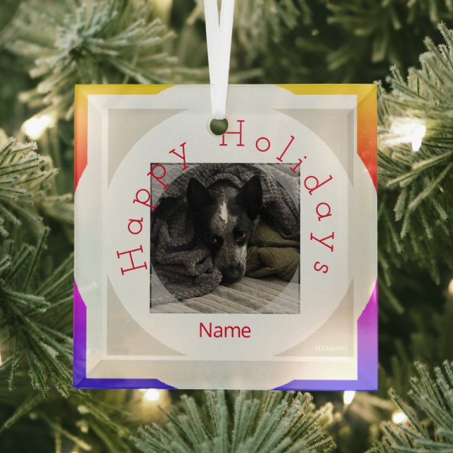 Photo ornament in glass HAMbyWG (Insitu)