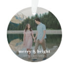 Photo Ornament | Merry and Bright Couple Christmas