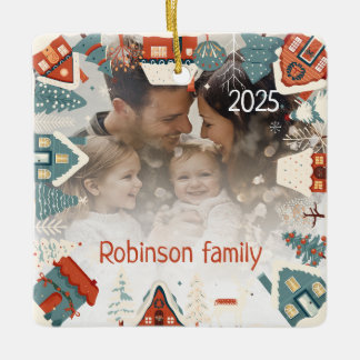  Photo Ornament Personalised Snowflake Cute