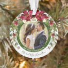 Photo Our 1st Christmas Mr Mrs Poinsettia Floral