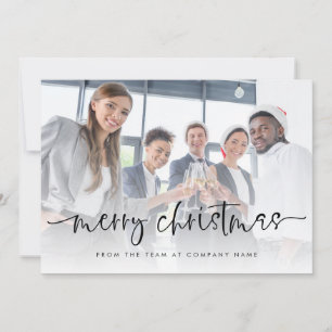 Photo Overlay Logo Corporate QR Code 2026 Calendar Holiday Card