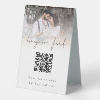 Photo Overlay Qr Code Honeymoon Fund Wedding