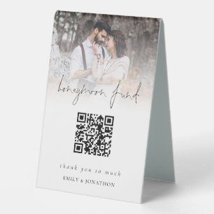 Photo Overlay Qr Code Honeymoon Fund Wedding 