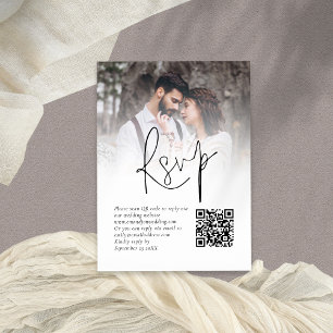 Photo Overlay Script QR Code Wedding RSVP Card