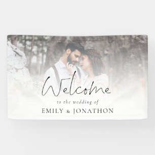 Photo Overlay Script Welcome to Wedding  Banner