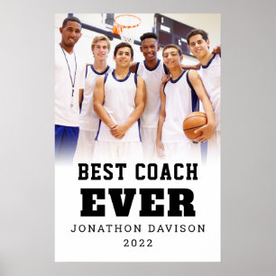 Photo Overlay Year Team Best Coach Ever Name Post Poster