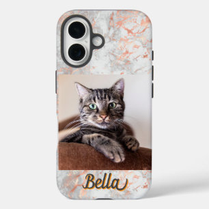 Photo Pastel Gray Rose Gold Case-Mate iPhone Case