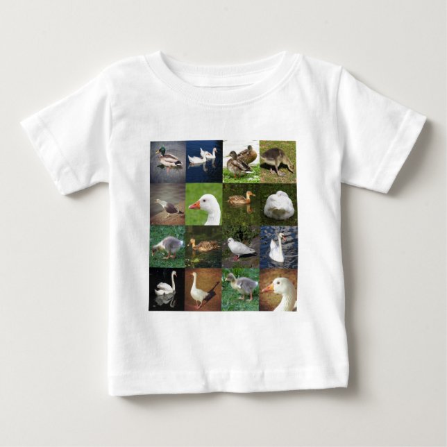 Photo Patchwork Square - Birds Baby T-Shirt (Front)