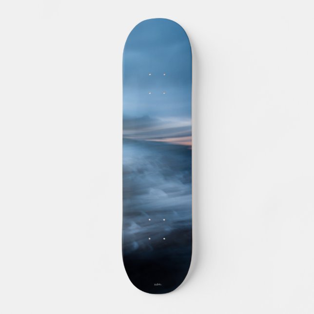 photo paysage abstrait bleu skateboard (Front)
