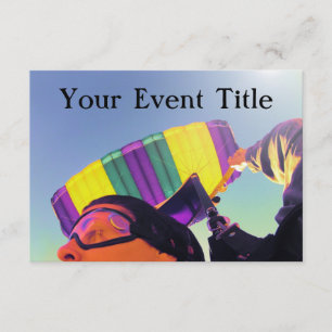 photo perfect skydiver invitation