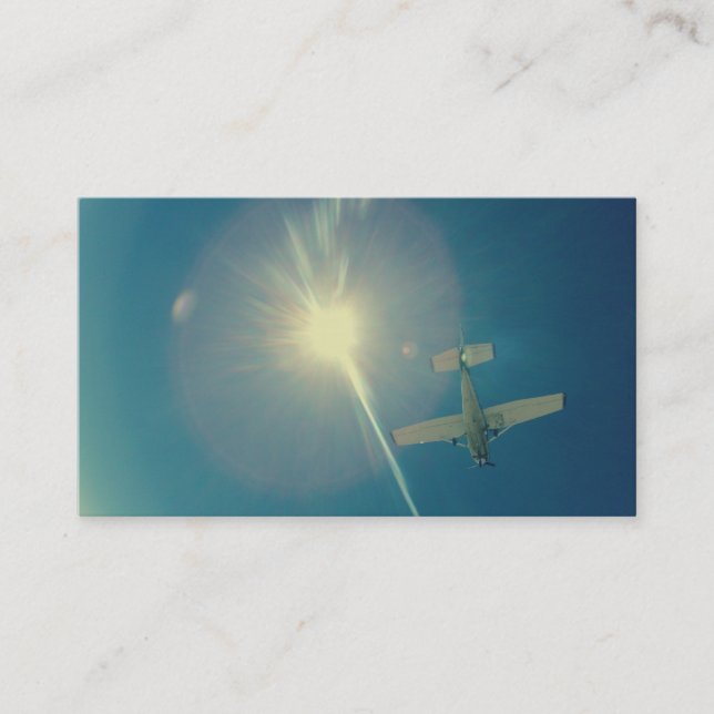 photo perfect small plane pilot business card (Front)