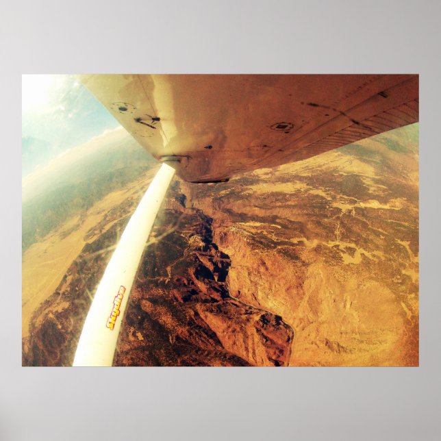 photo perfect small plane skydive poster (Front)